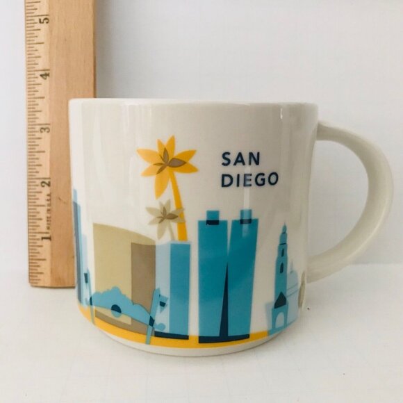 2014 San Diego You Are Here Starbucks Coffee Mug 14 Oz. Ceramic Collectible - Picture 7 of 7